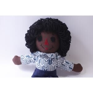 Handmade, African-American, Raggedy Ann, Ragdoll, Vintage, Doll, 250118-WH 75